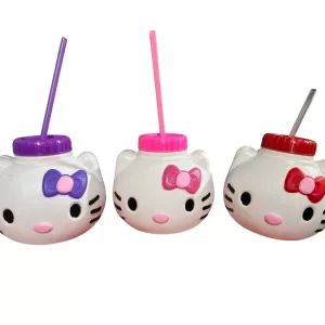 Vaso de Kitty con Popote (100 pzas)
